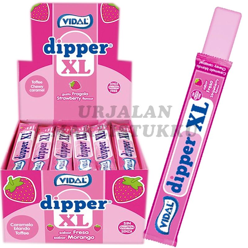Vidal Dipper XL Mansikka TOFFEETANKO n. 100kpl