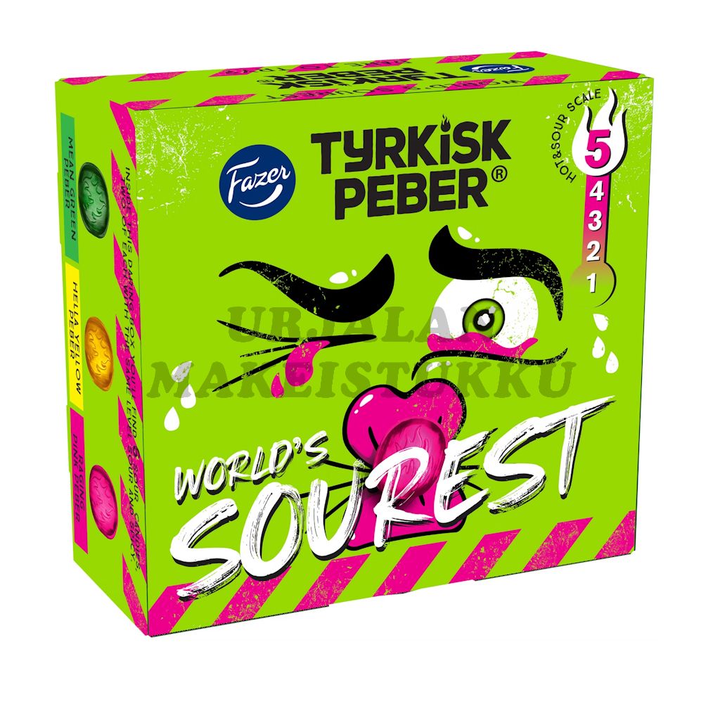 Fazer Tyrkisk Peber the World's Sourest makeisrasia 21g
