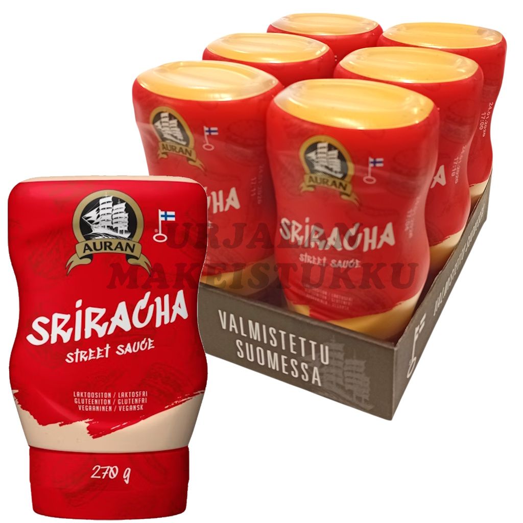 Auran Sriracha Street Kastike 270g x 6kpl