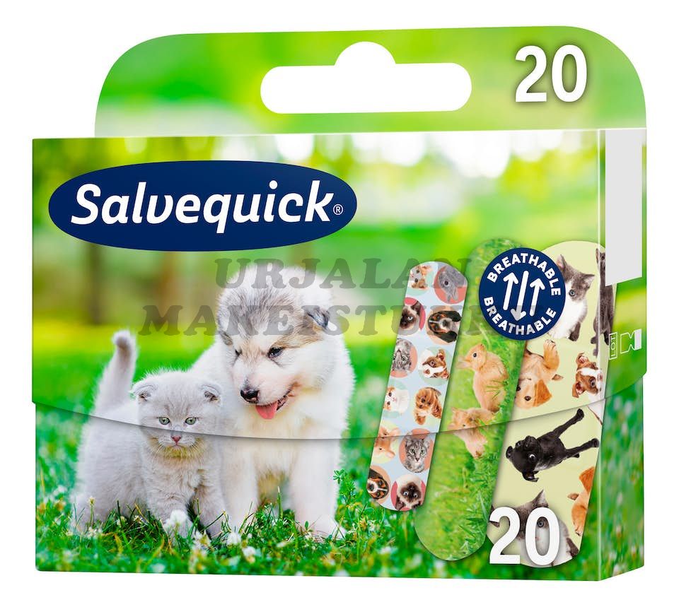 Salvequick Lastenlaastari Animal Planet 20 kpl