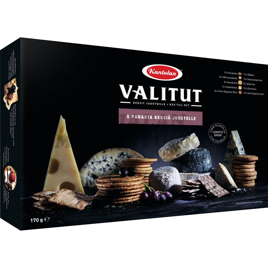 Kantolan Valitut 5 Parasta suolakeksilajitelma 170g