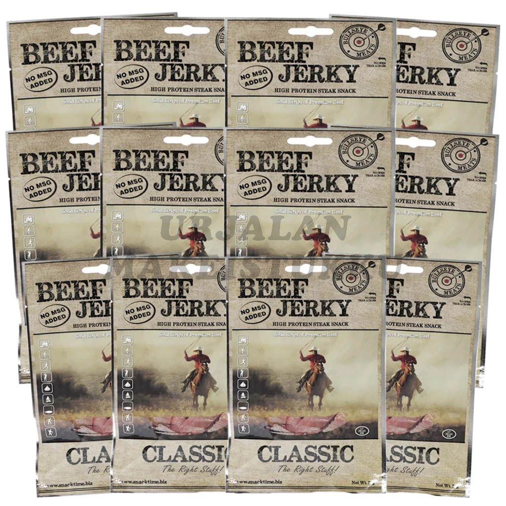Bullseye Meats Beef Jerky Classic kuivaliha 50g x 12kpl