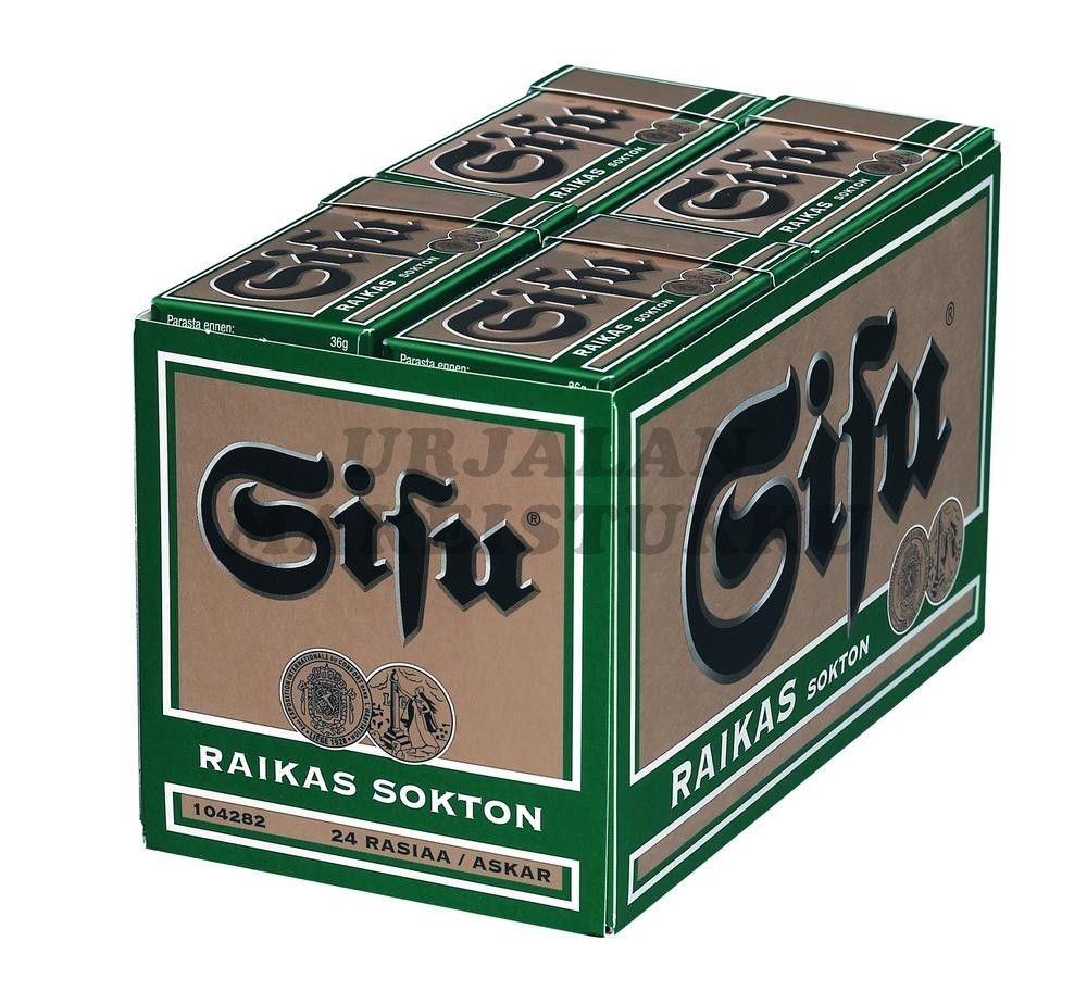 Sisu Raikas Sokton pastilli 36g x 24 askia