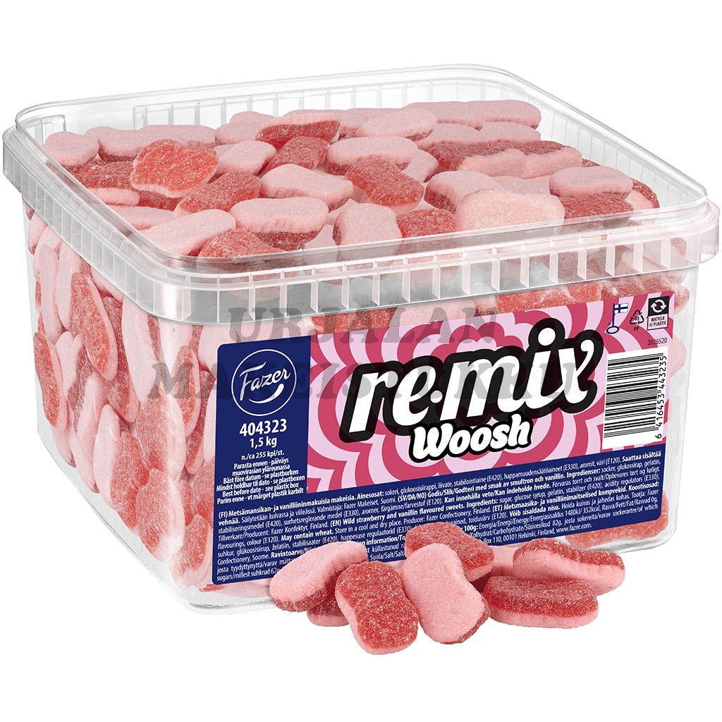 Fazer Remix Woosh mansikkavaahto 1,5kg