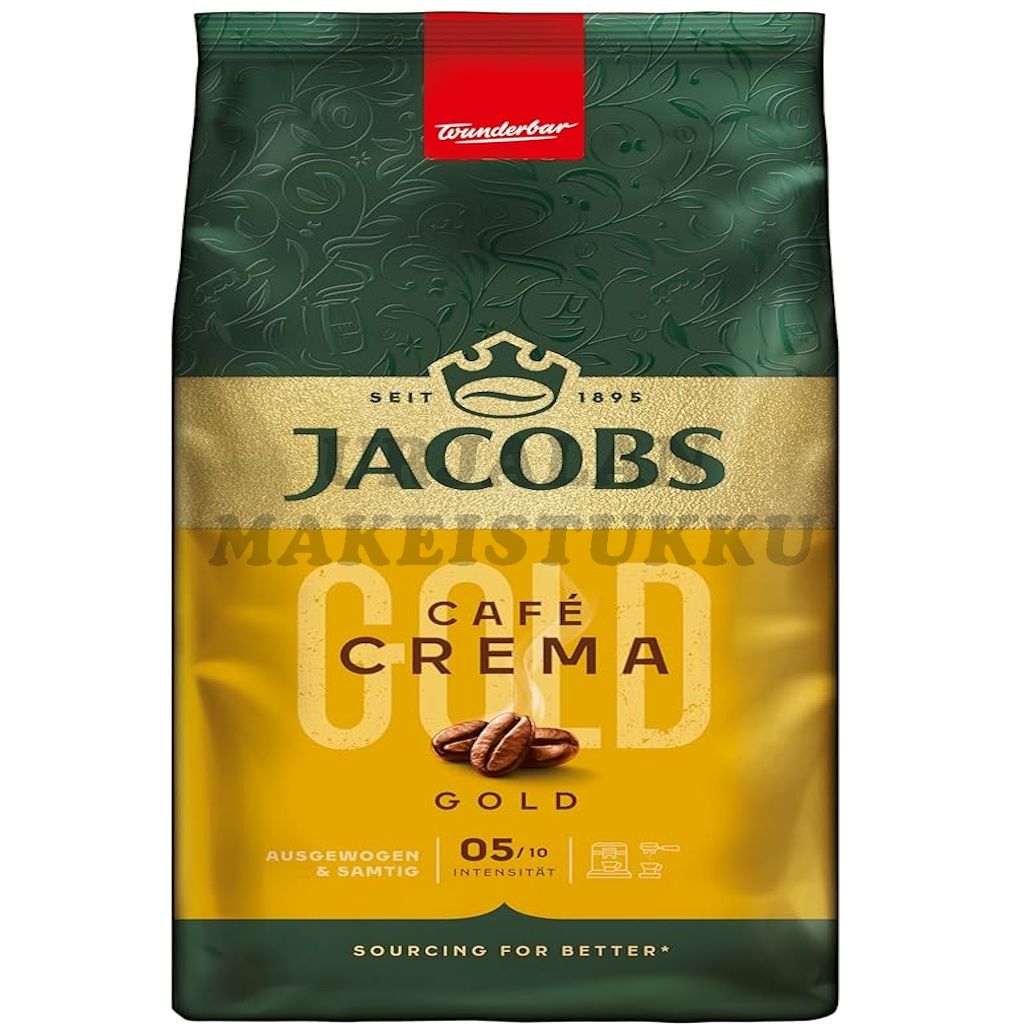 Jacobs Cafe Crema Gold kahvipapu 1kg