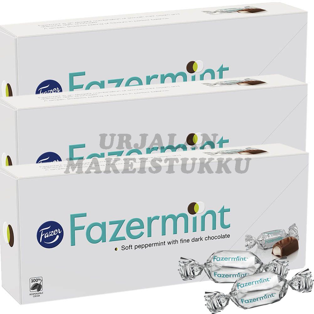 Karl Fazer Fazermint suklaakonvehti 228g x 3-pack