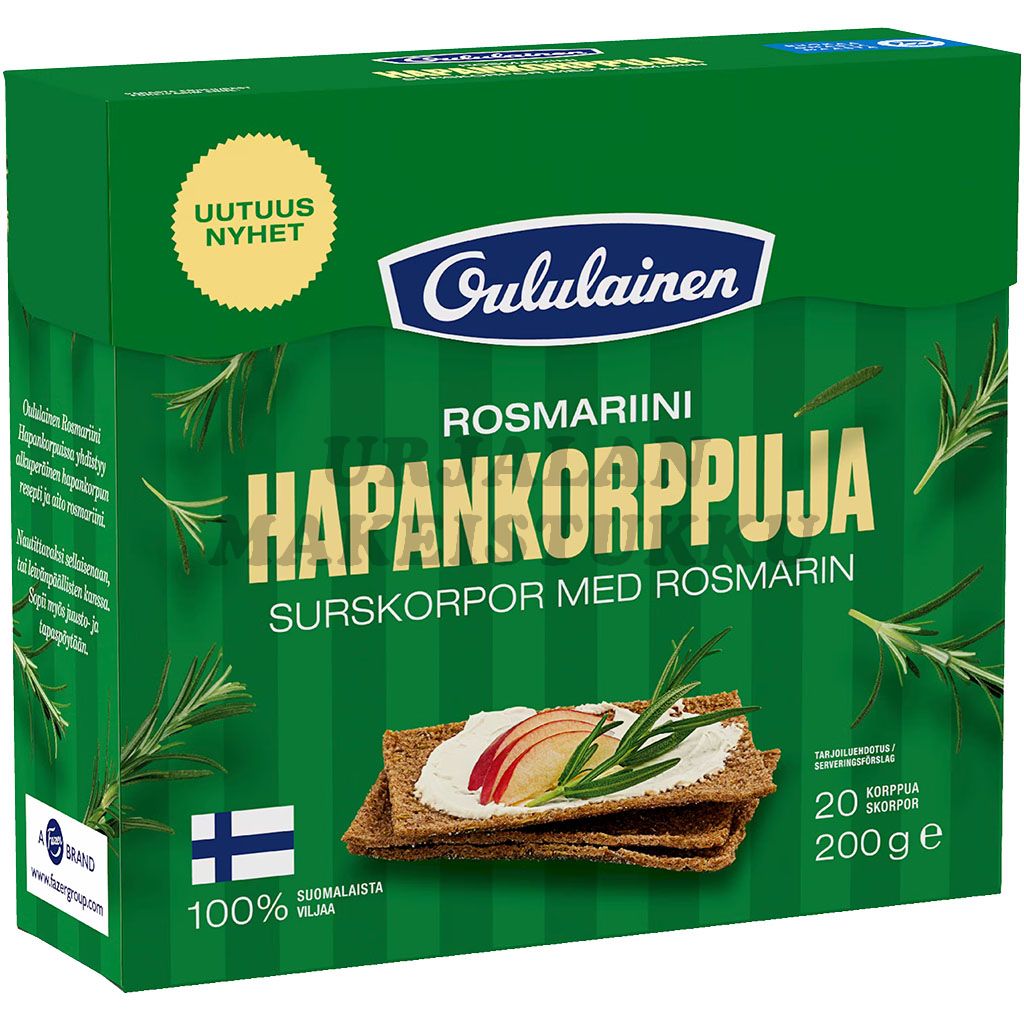 Fazer Oululainen Hapankorppu rosmariini 200g