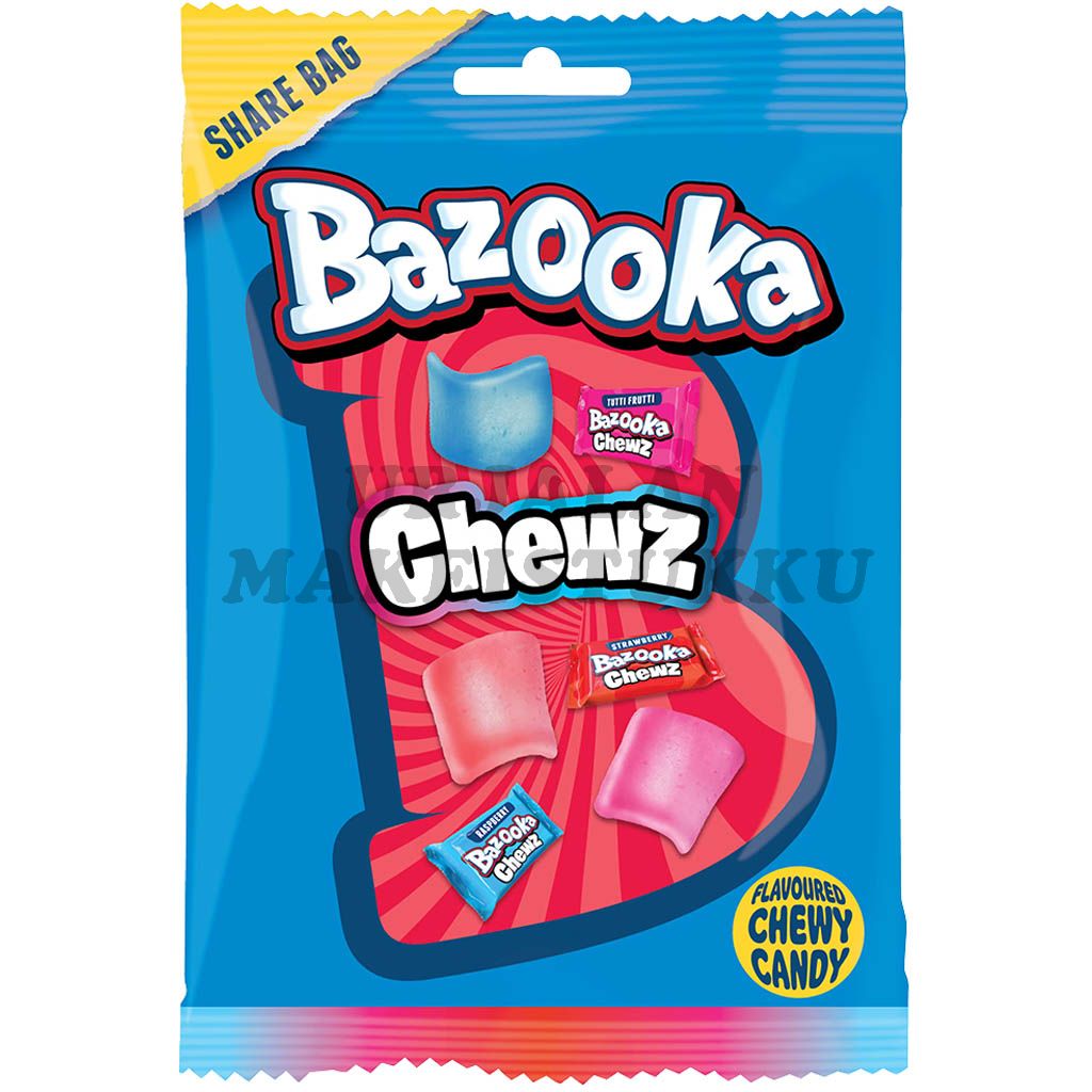 Bazooka Chews hedelmätoffee 120g