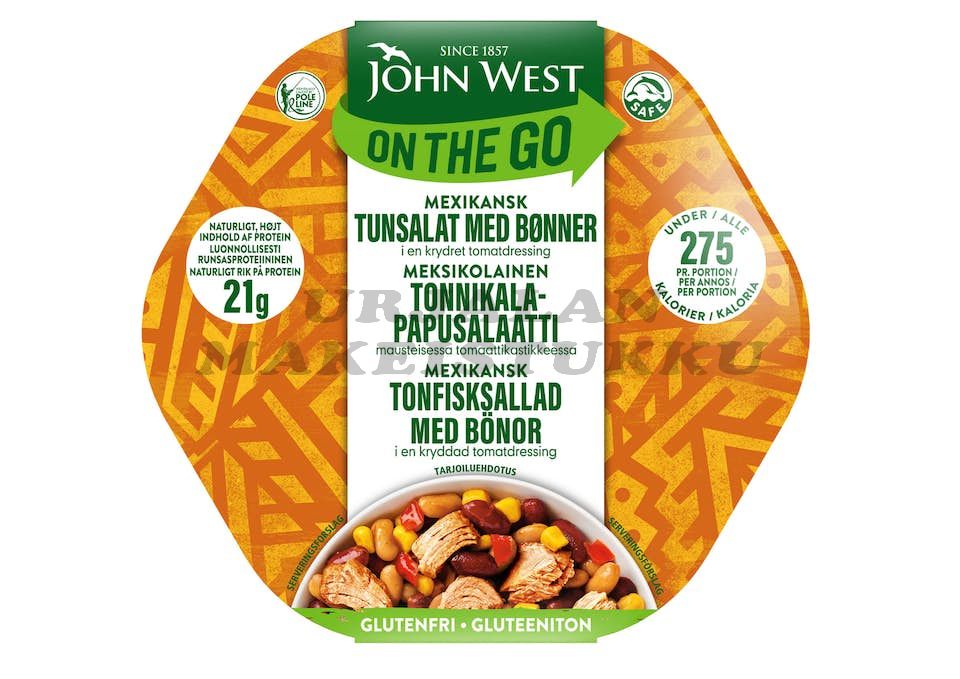 John West On The Go Meksikolainen Tonnikala-Papusalaatti 220g