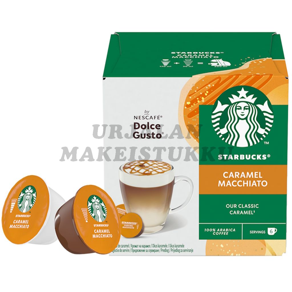 Starbucks Dolce Gusto Caramel Macchiato kahvikapselit 6+6kaps