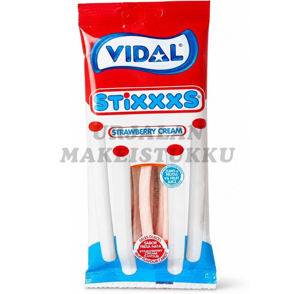 Vidal Stixxxs Strawberry Cream karkkitikut 90g