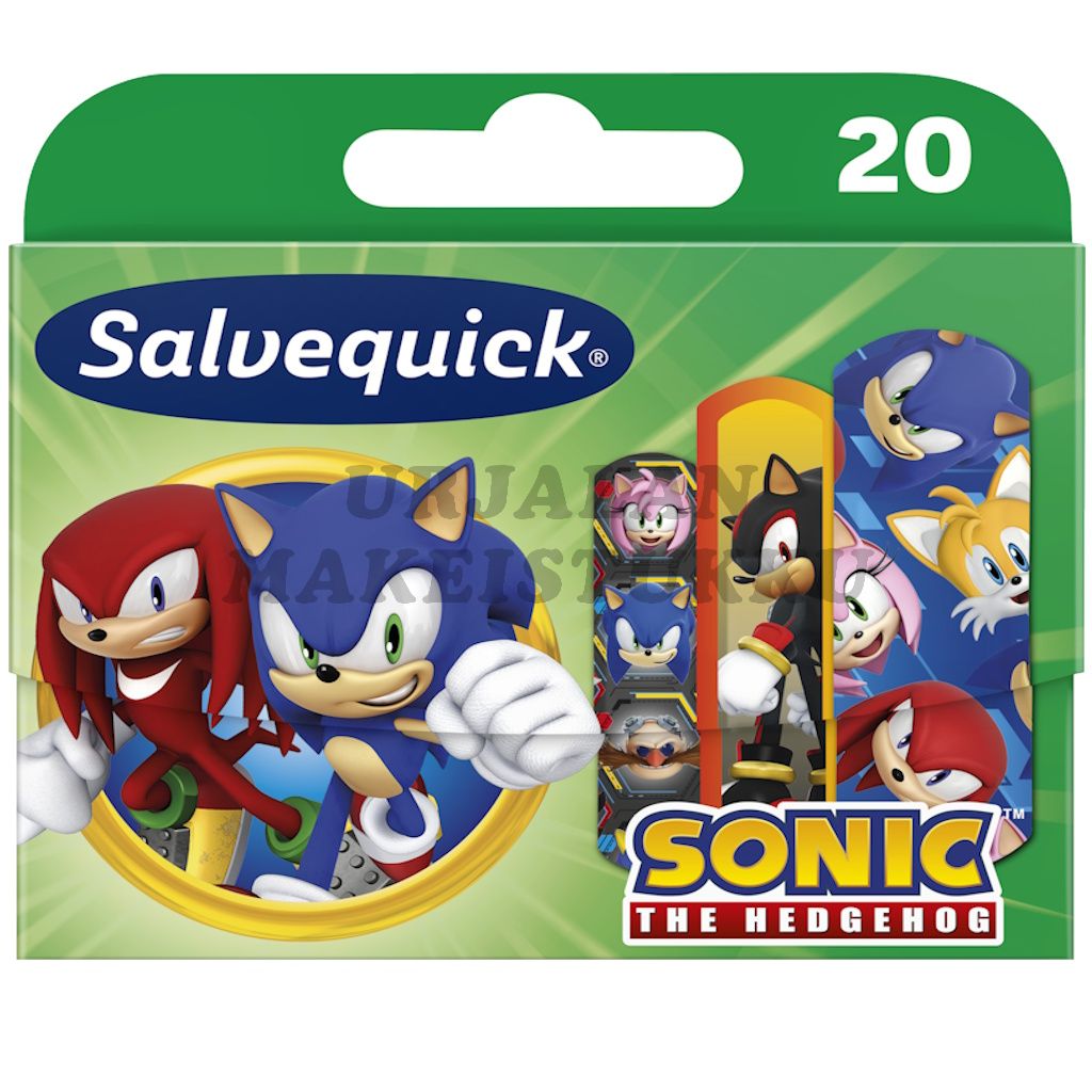 Salvequick Sonic the Hedgehog lastenlaastari 20kpl