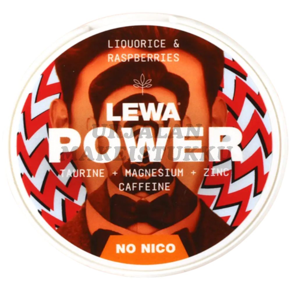 Lewa Liquorice & Raspberries 50mg energiapussi 20 pussia