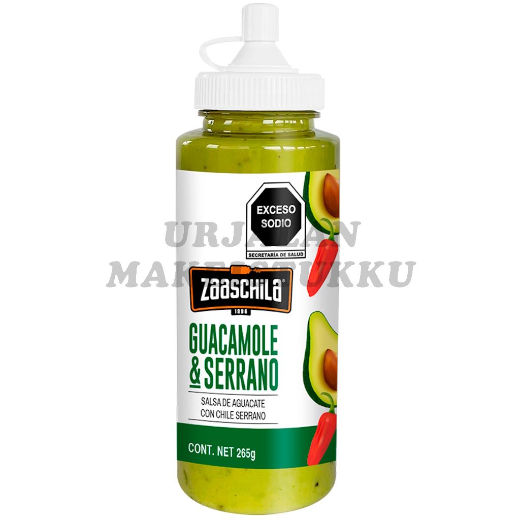 Zaaschila Guacamole & Serrano meksikolainen salsakastike 265g