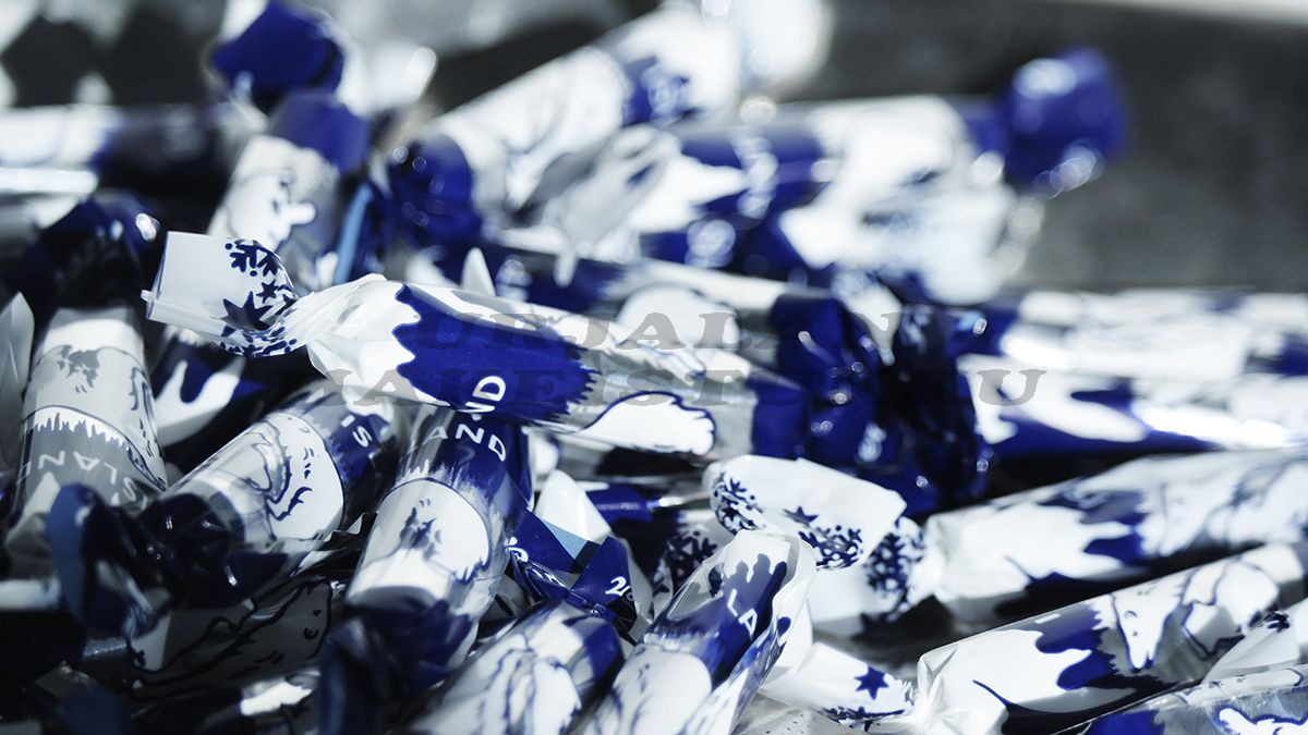 Fazer Islanti Jääkarhu täytekaramelli 375g