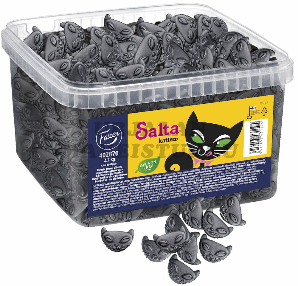 Fazer Salta Katten salmiakki 2,2kg