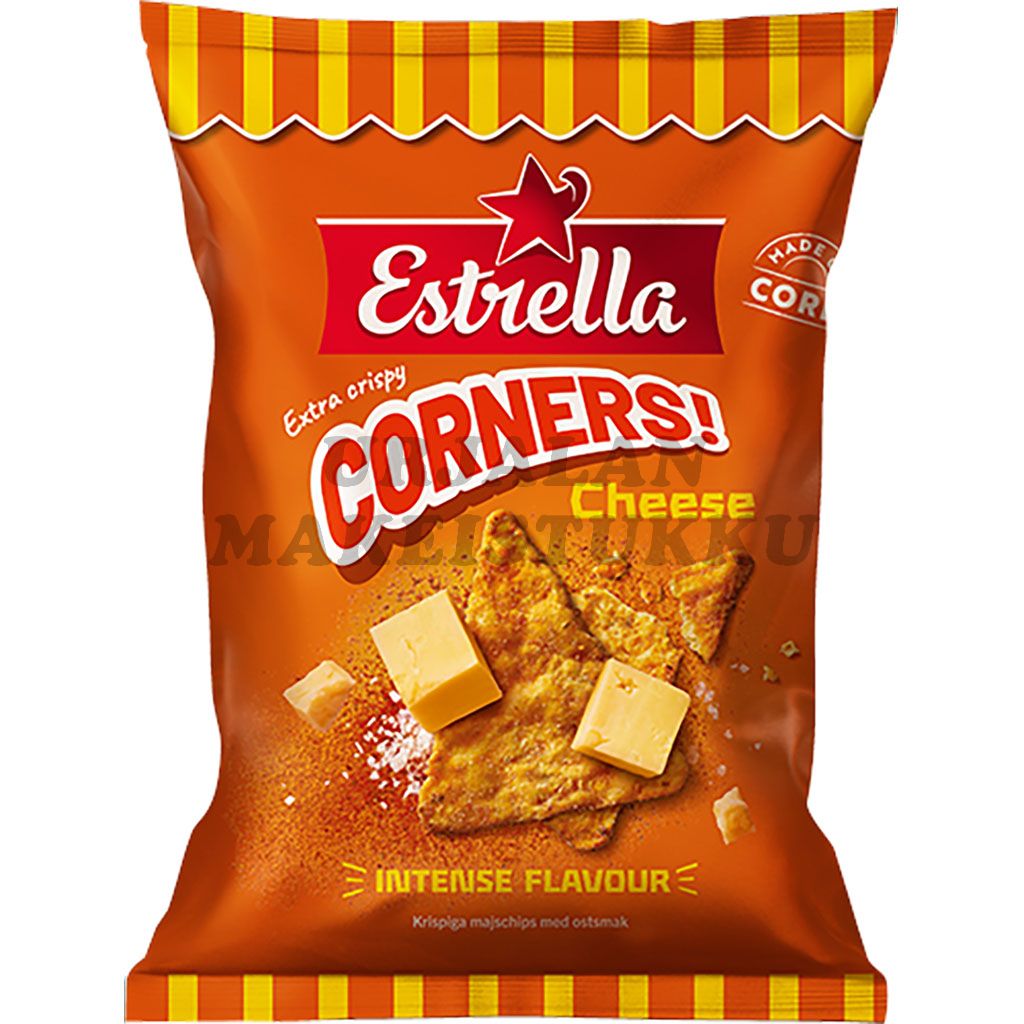 Estrella Corners Cheese maustetut tortillalastut 160g