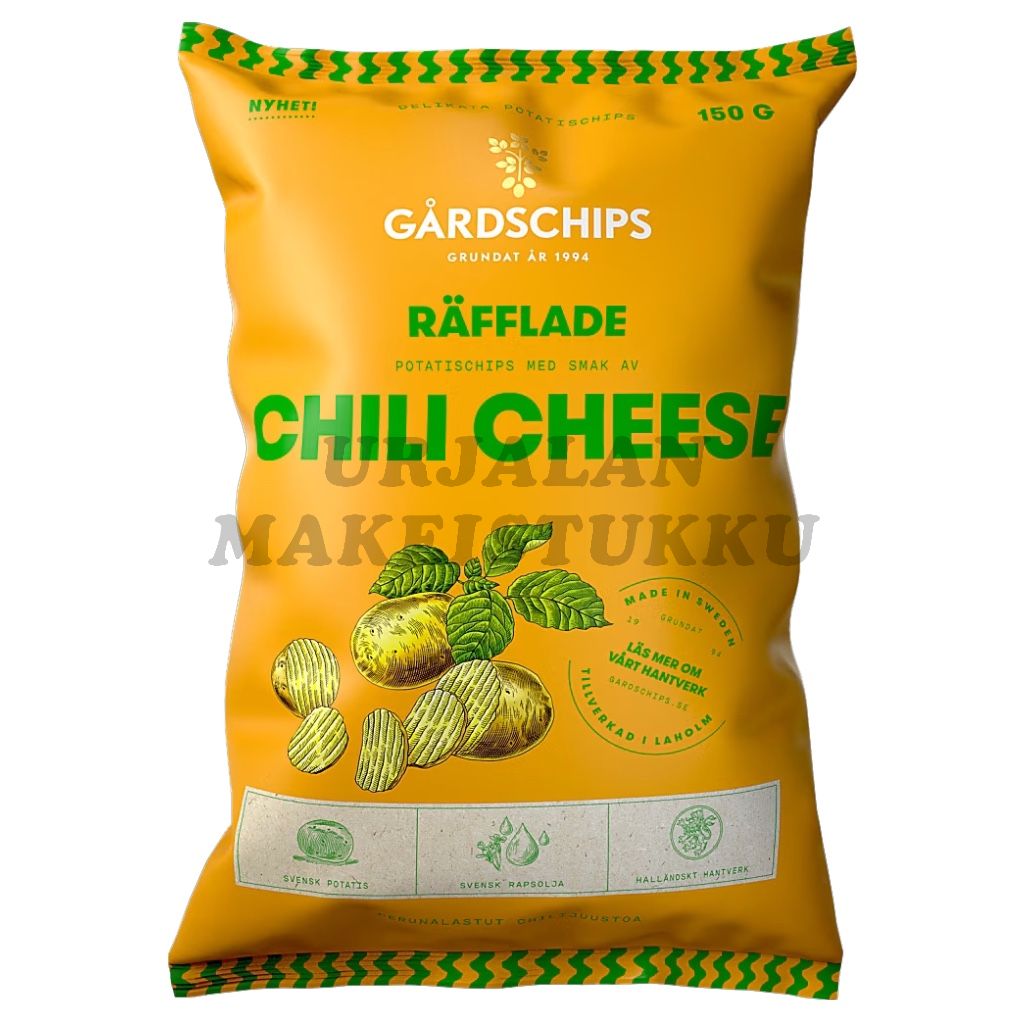 Gårdschips Chili Cheese perunalastu 150g