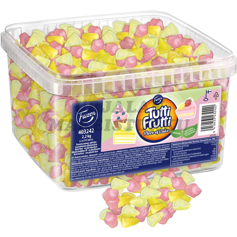 Fazer Tutti Frutti Piece of cake 2,2kg