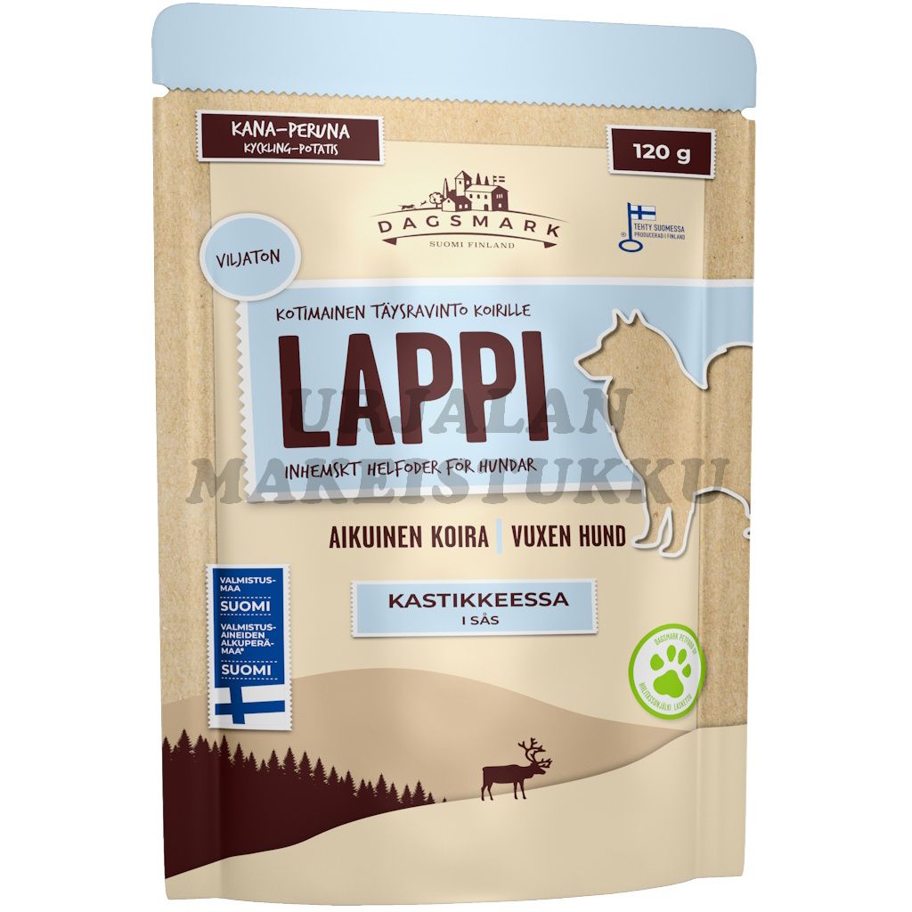 Dagsmark Lappi kana-peruna kastikkeessa koiralle 120g