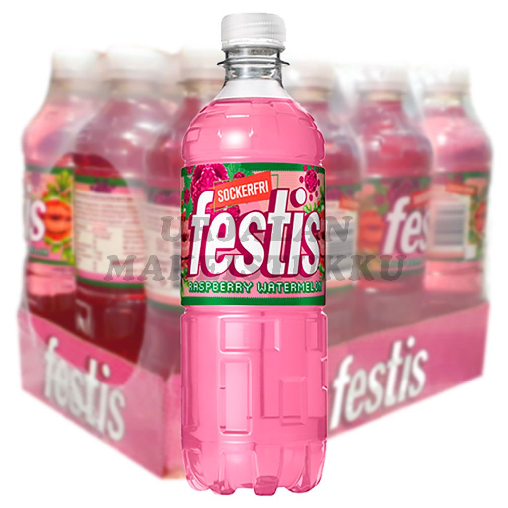 Festis Vadelma Vesimeloni Zero hedelmäjuoma 500ml x 12kpl