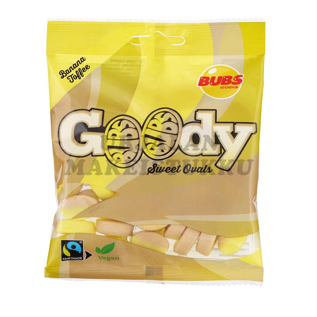 Bubs Goody Banaani-Toffee Ovaalit 90g