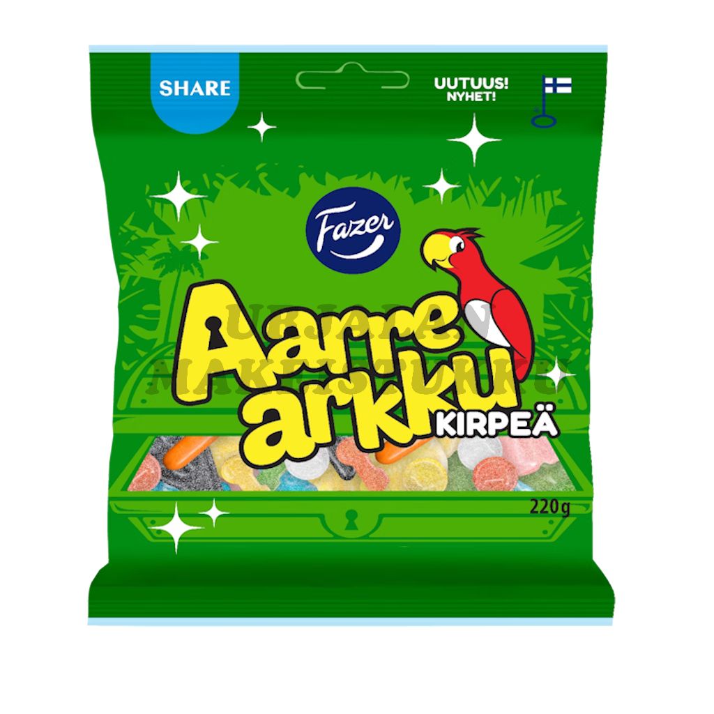 Fazer Aarrearkku Kirpeä karkkipussi 220g