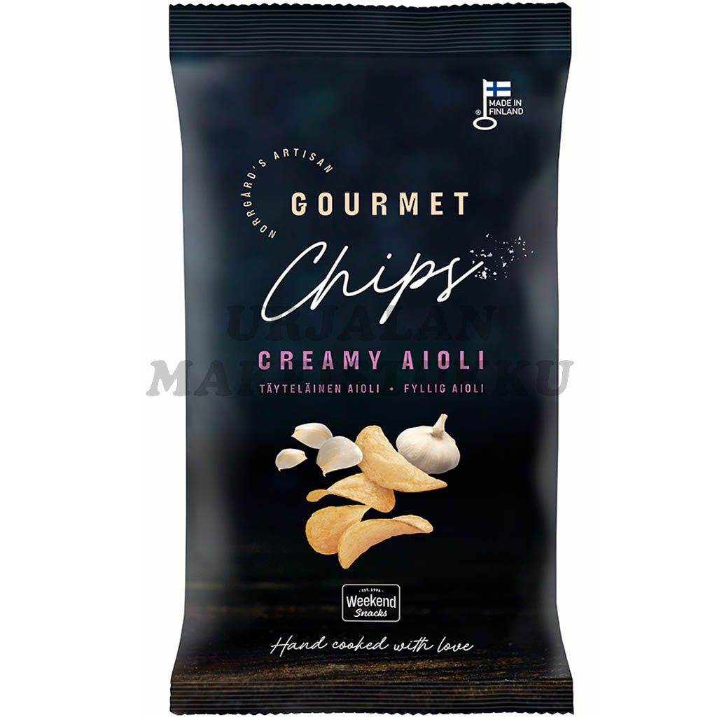 Weekend Snacks Gourmet Creamy Aioli perunalastu 115g