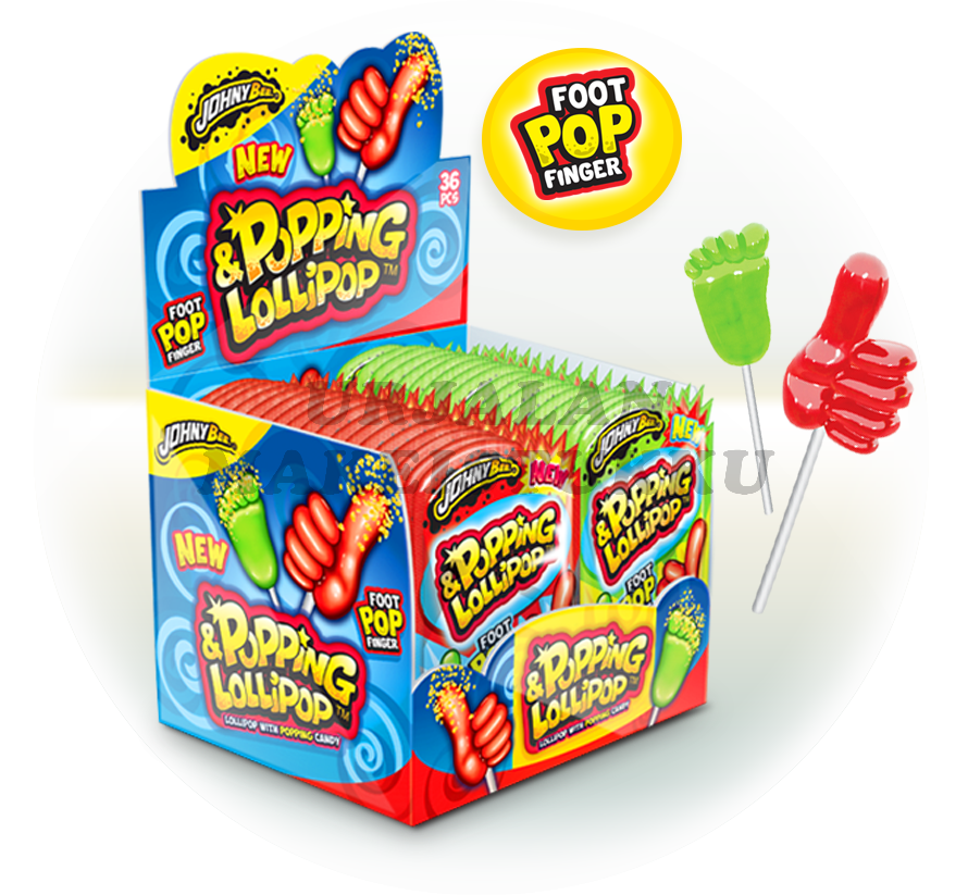 JohnyBee Popping & Lollipop Dippitikkarit 13g x 36kpl