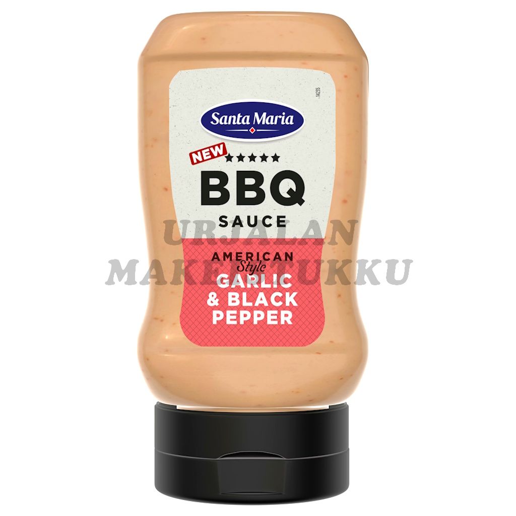 Santa Maria BBQ American Style Garlic-Black Pepper kastike 280g