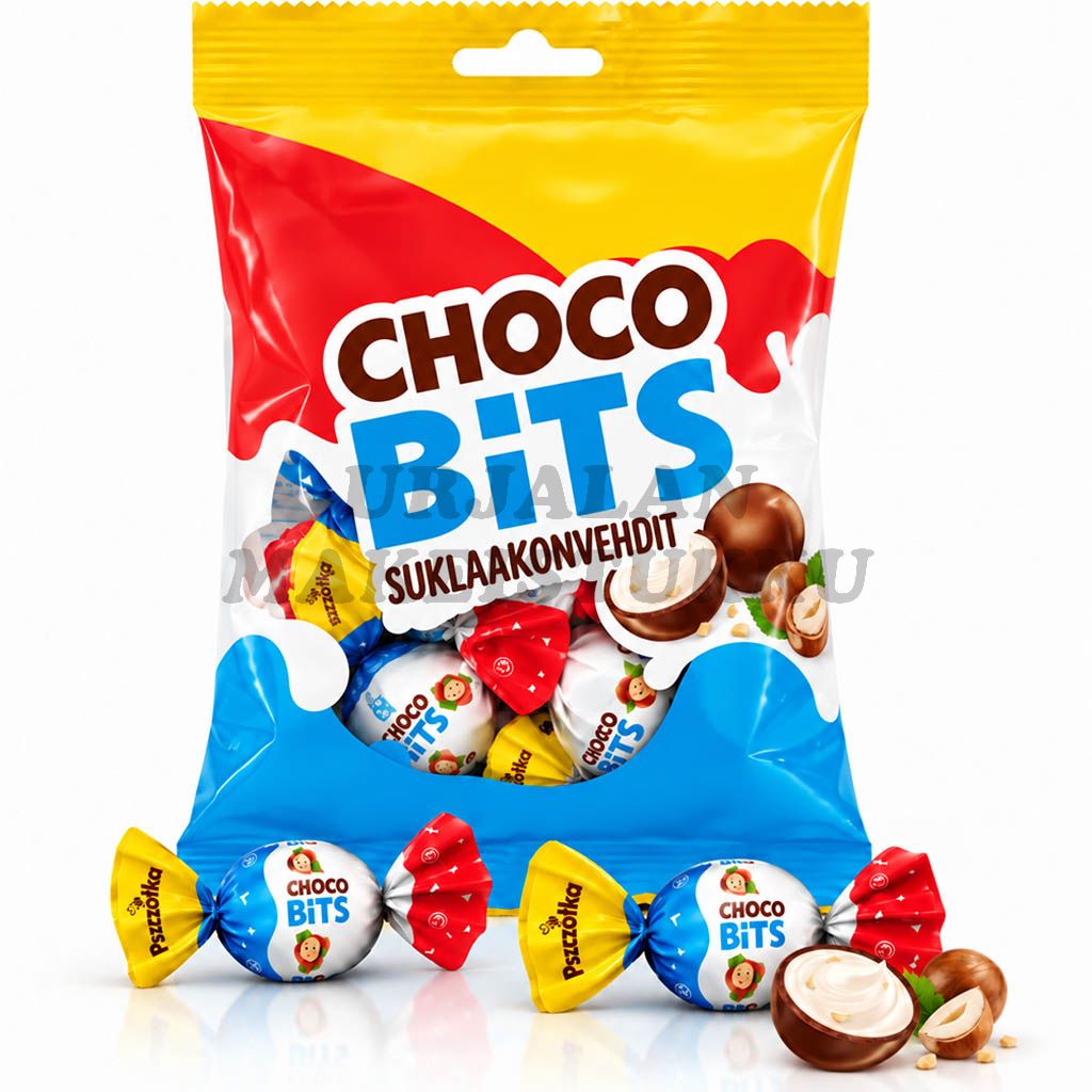 Dolce Amo Choco Bits hasselpähkinä suklaakonvehdit 90g