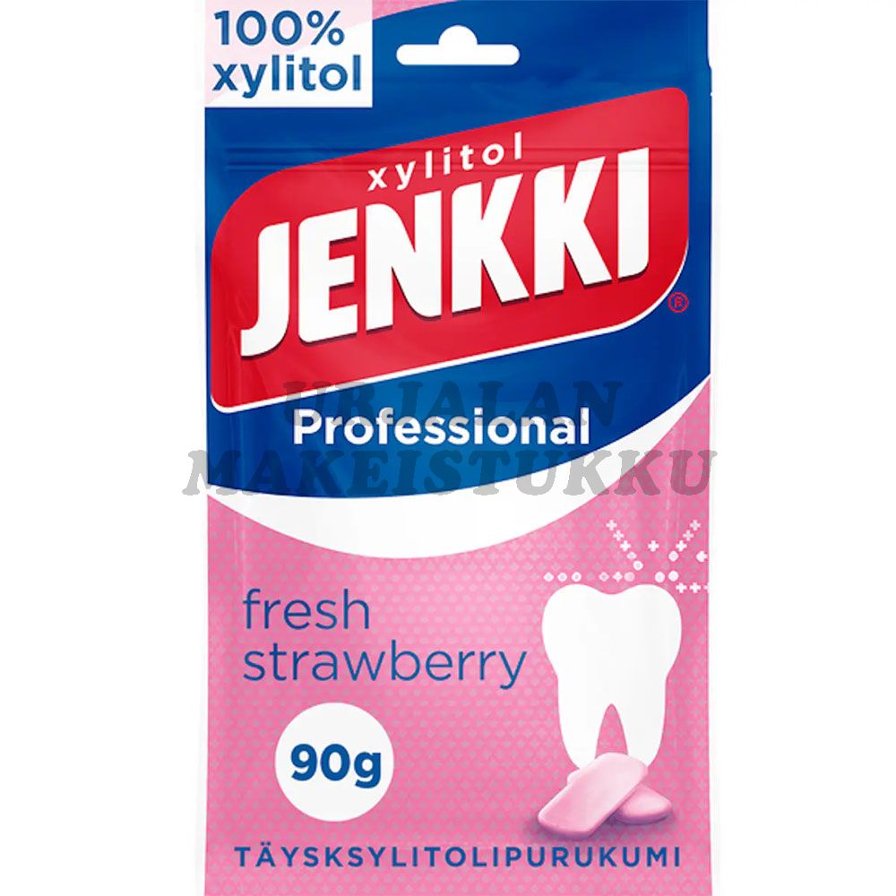 Jenkki Professional Fresh Strawberry +C täysksylitolipurukumi 90g