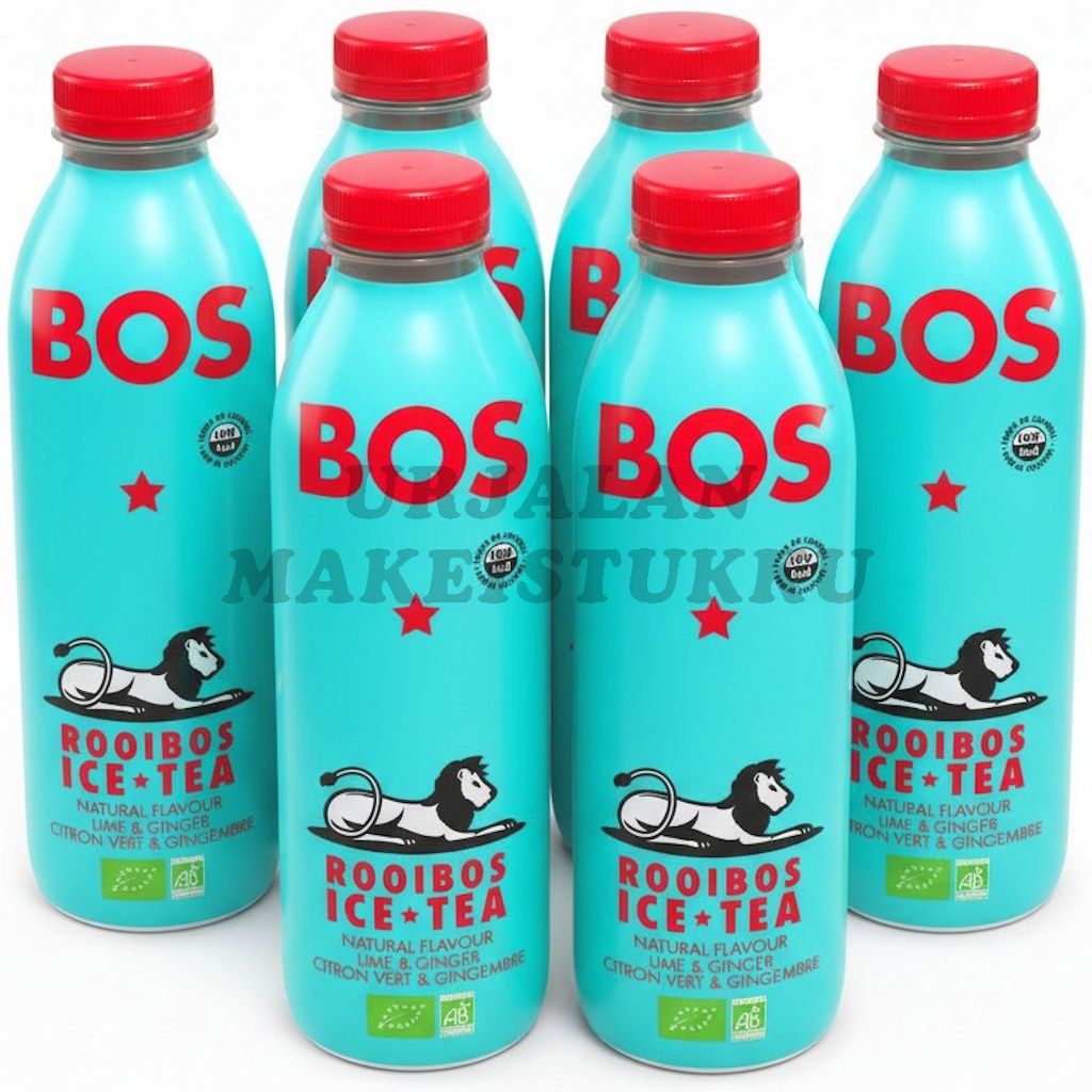 BOS Lime & Inkivääri Luomu Rooibos Jäätee 1L x 6kpl