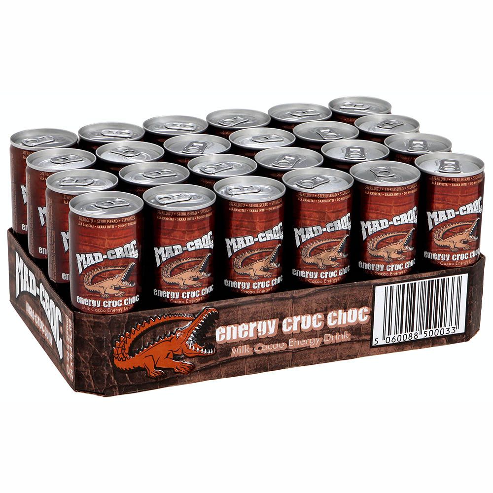 Mad Croc Energy Croc Choc maitokaakao energiajuoma 250ml x 24-pack