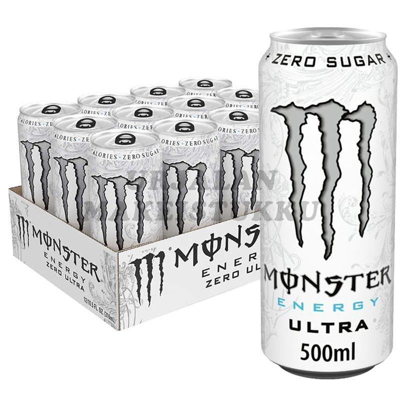 Monster Ultra White Zero energiajuoma 500ml x 12-pack