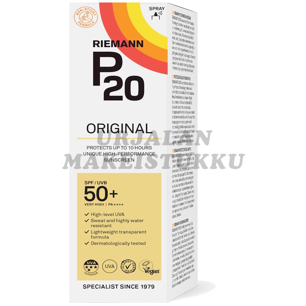 P20 Original SPF50+ spray aurinkosuoja 100ml