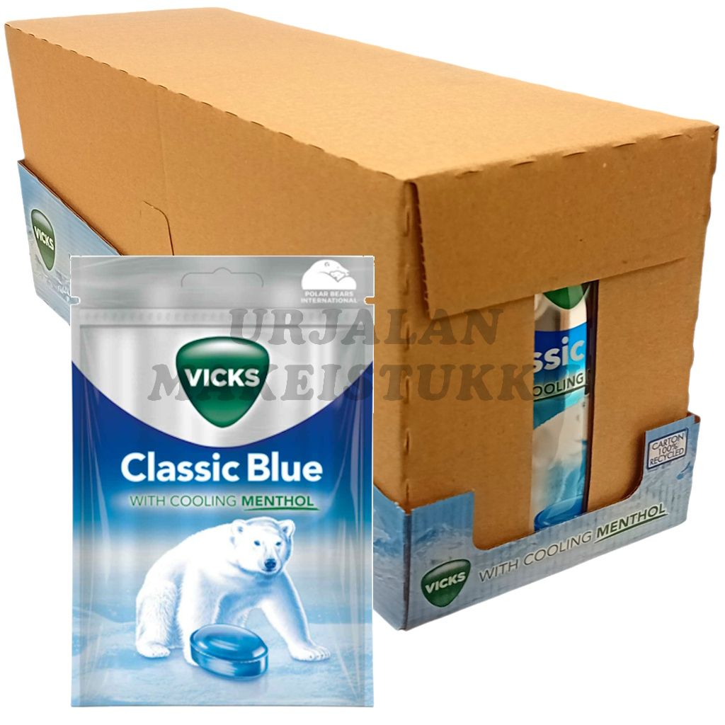Vicks Classic Blue kurkkupastilli 72g x 20kpl