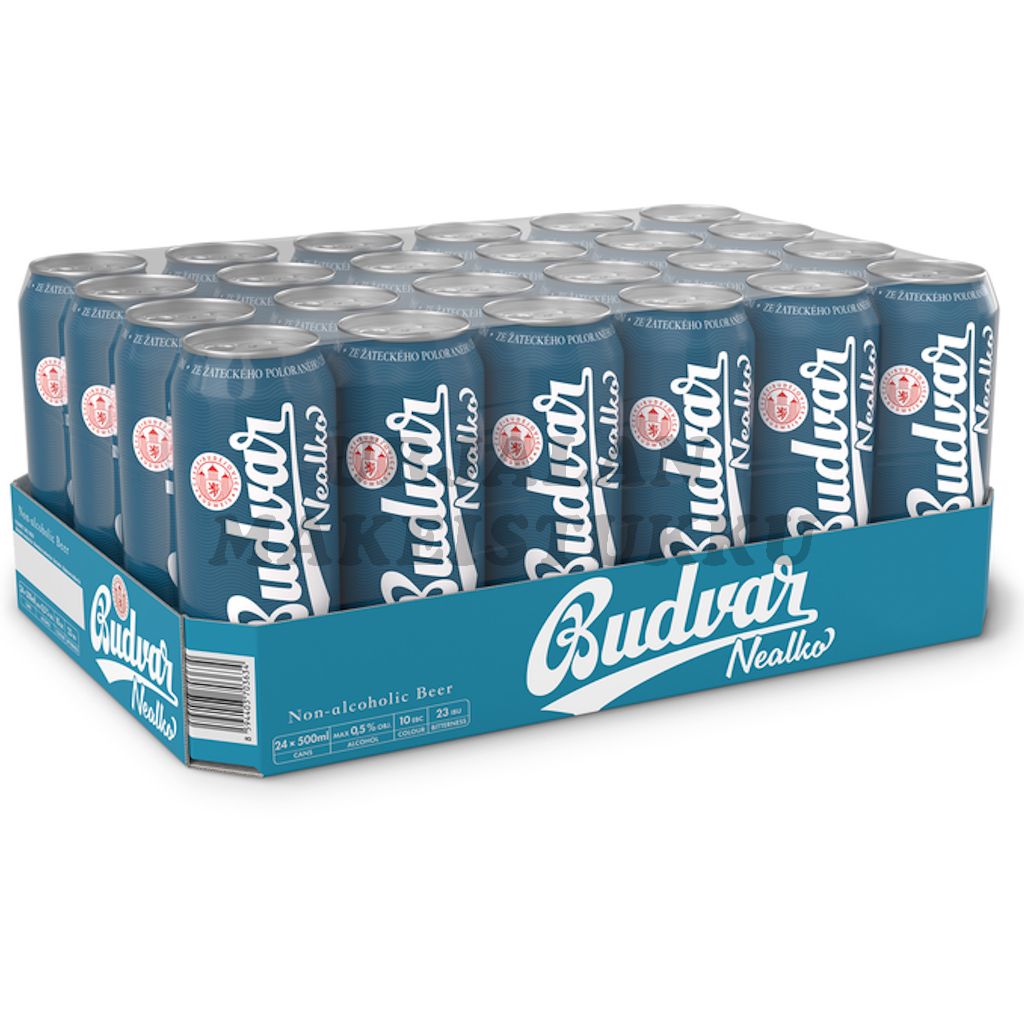 Budvar Nealko 0,5% alkoholiton olut 500ml x 24-pack