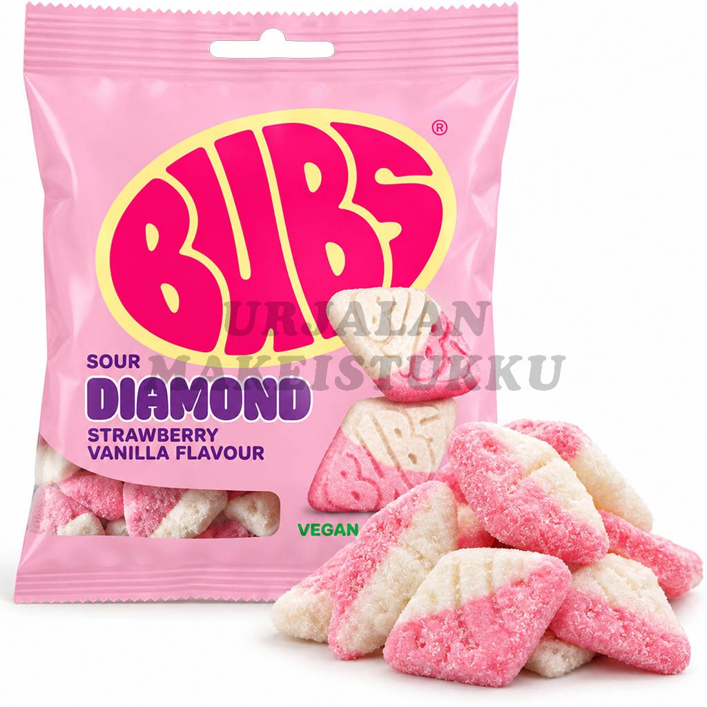 Bubs Strawberry Vanilla Diamond makeinen 155g