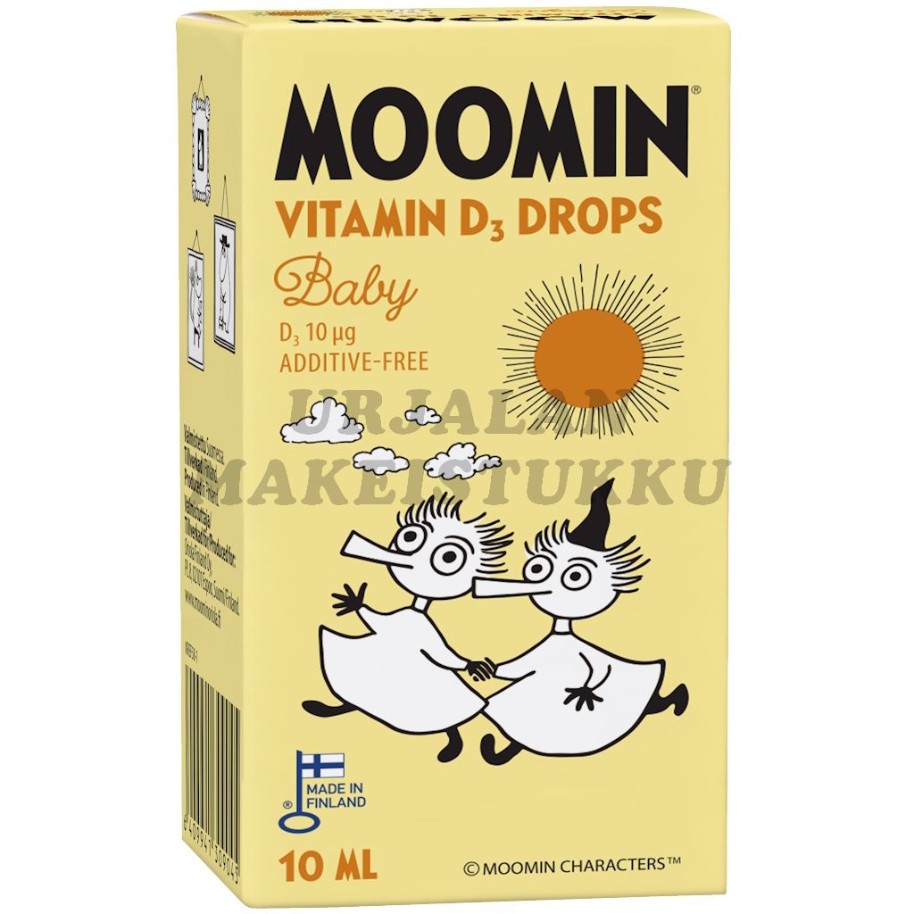 Moomin D-vitamiinitipat 10µg 10ml