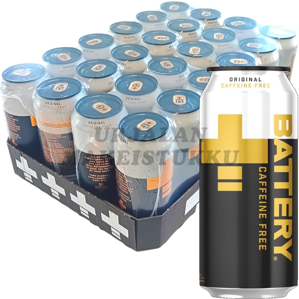 Battery Caffeine Free energiajuoma 500ml x 24kpl