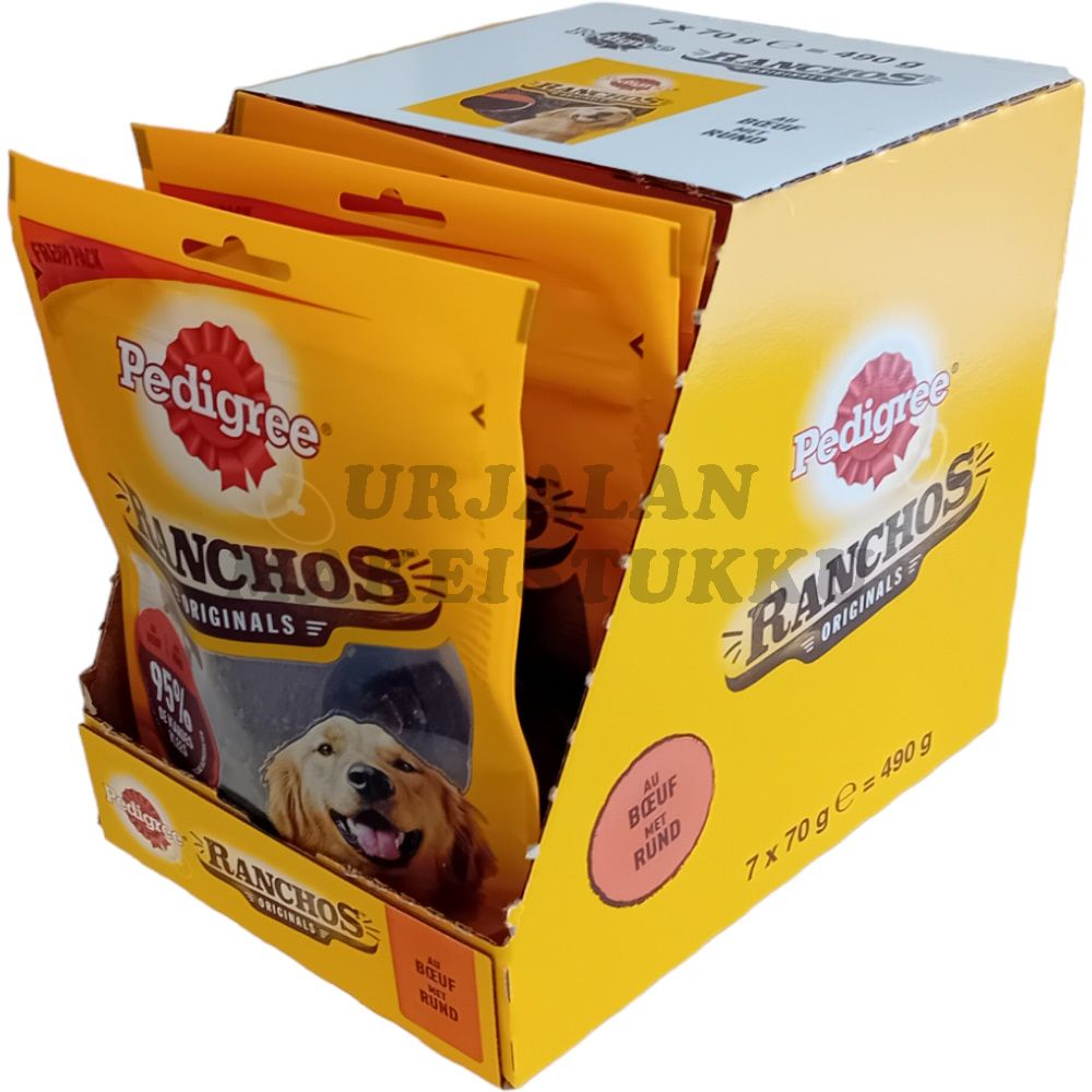 Pedigree Ranchos nauta koiran makupalat 70g x 7kpl