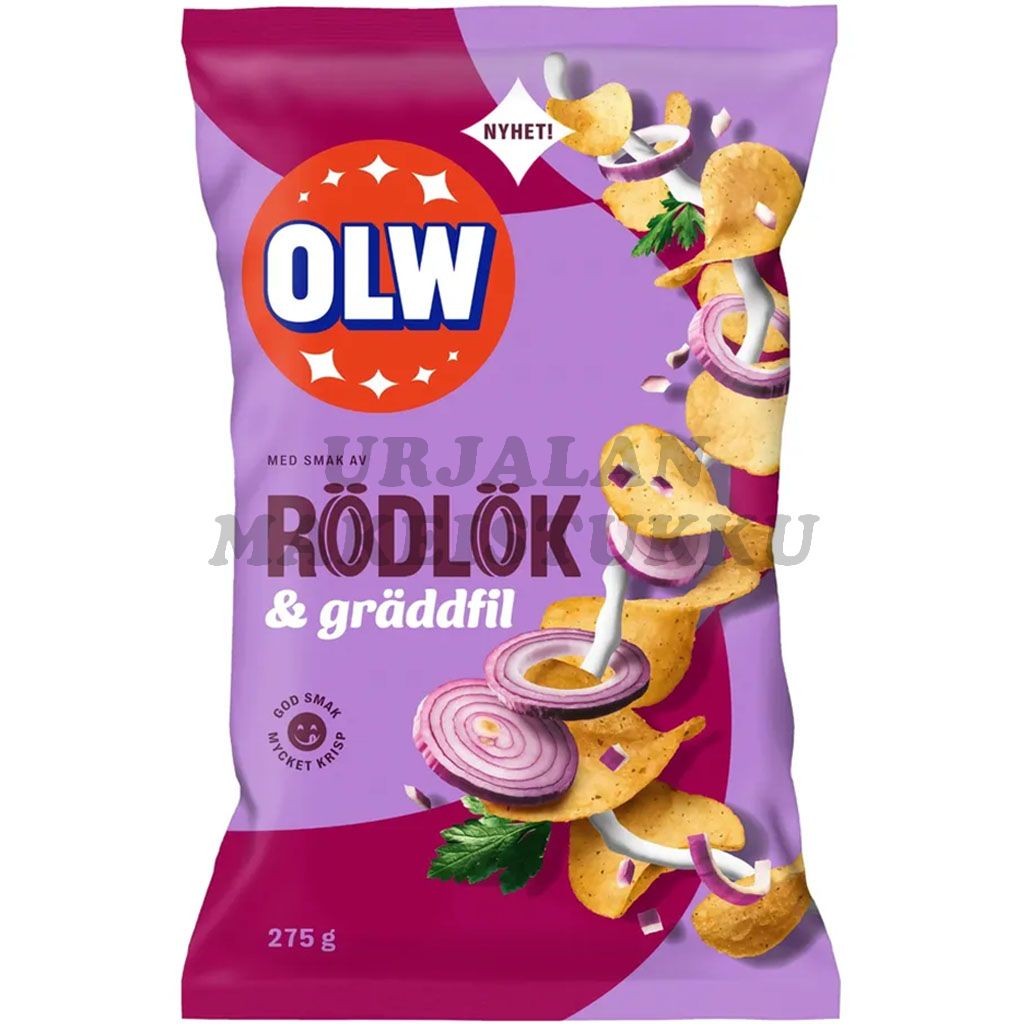 OLW Punasipuli & Kermaviili perunalastu 275g