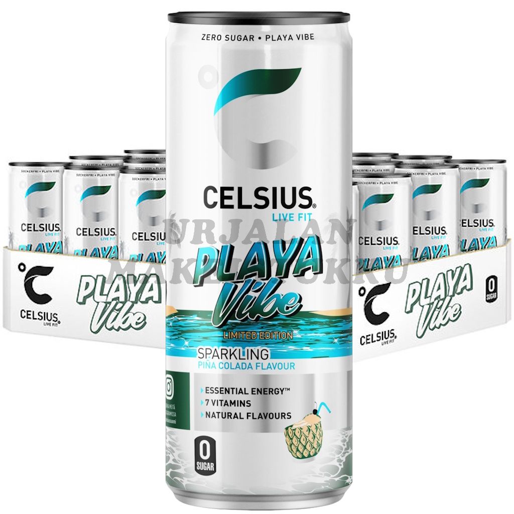 Celsius Playa Vibe energiajuoma 355ml x 24kpl