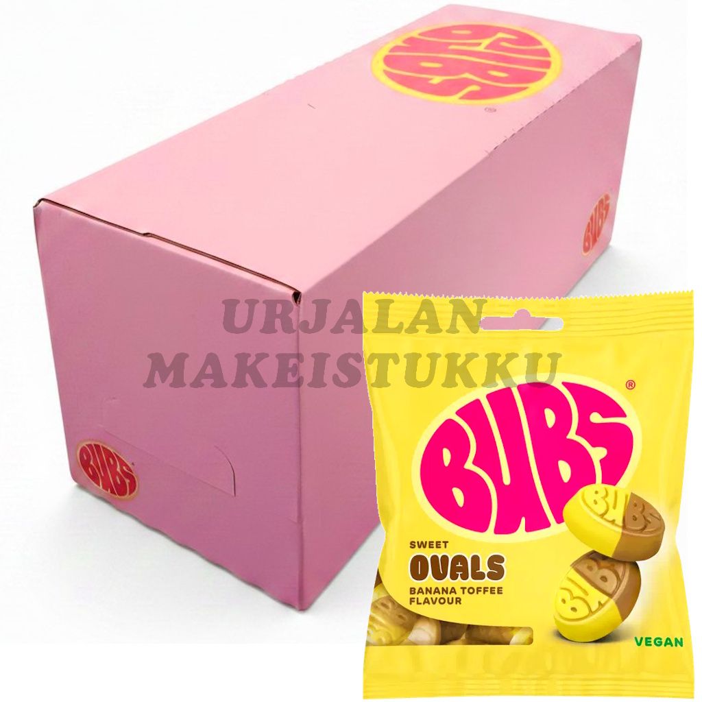 Bubs Banana Toffee Ovals makeinen 155g x 12kpl