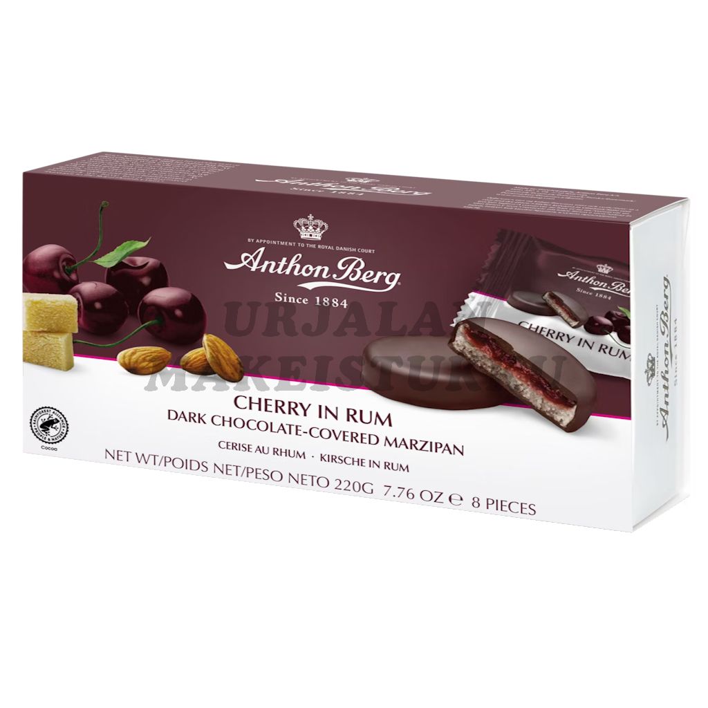 Anthon Berg Marsipaanikonvehti Kirsikat Rommissa 220g