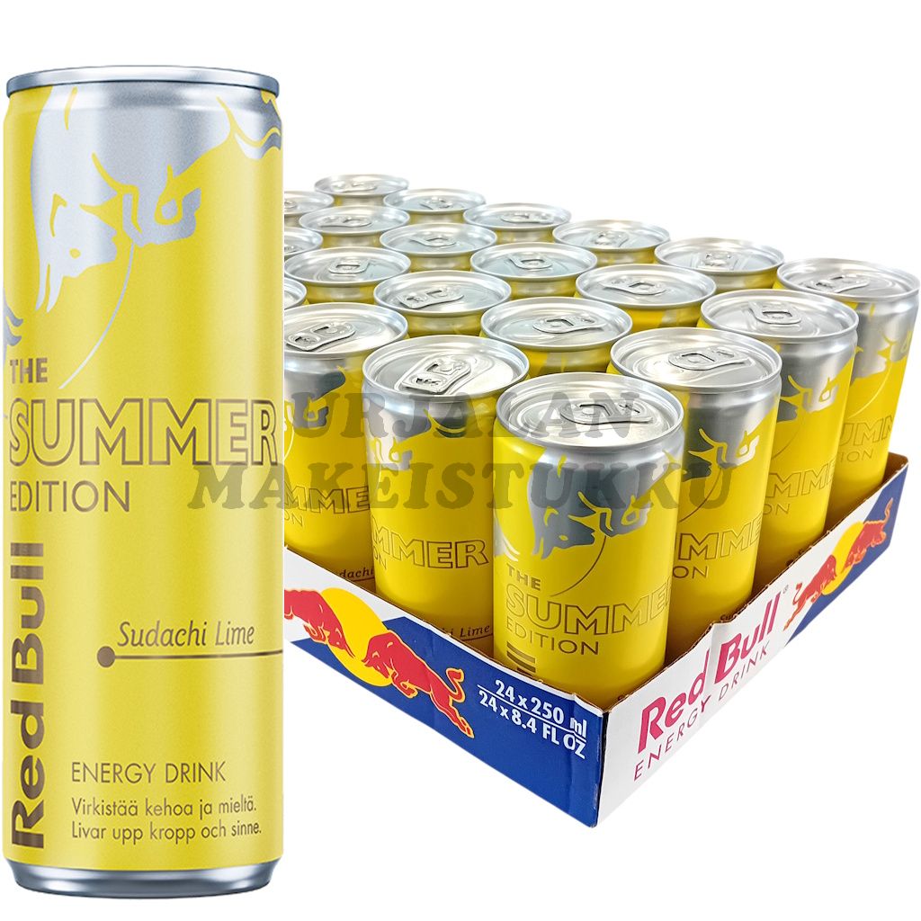 Red Bull Summer Edition Sudachi-Lime energiajuoma 250ml x 24kpl