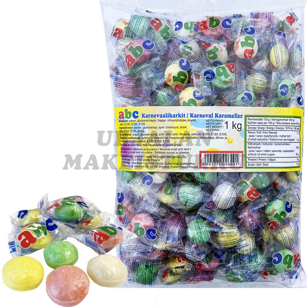 ABC Karnevaalikarkit Penkkarikarkit 1kg