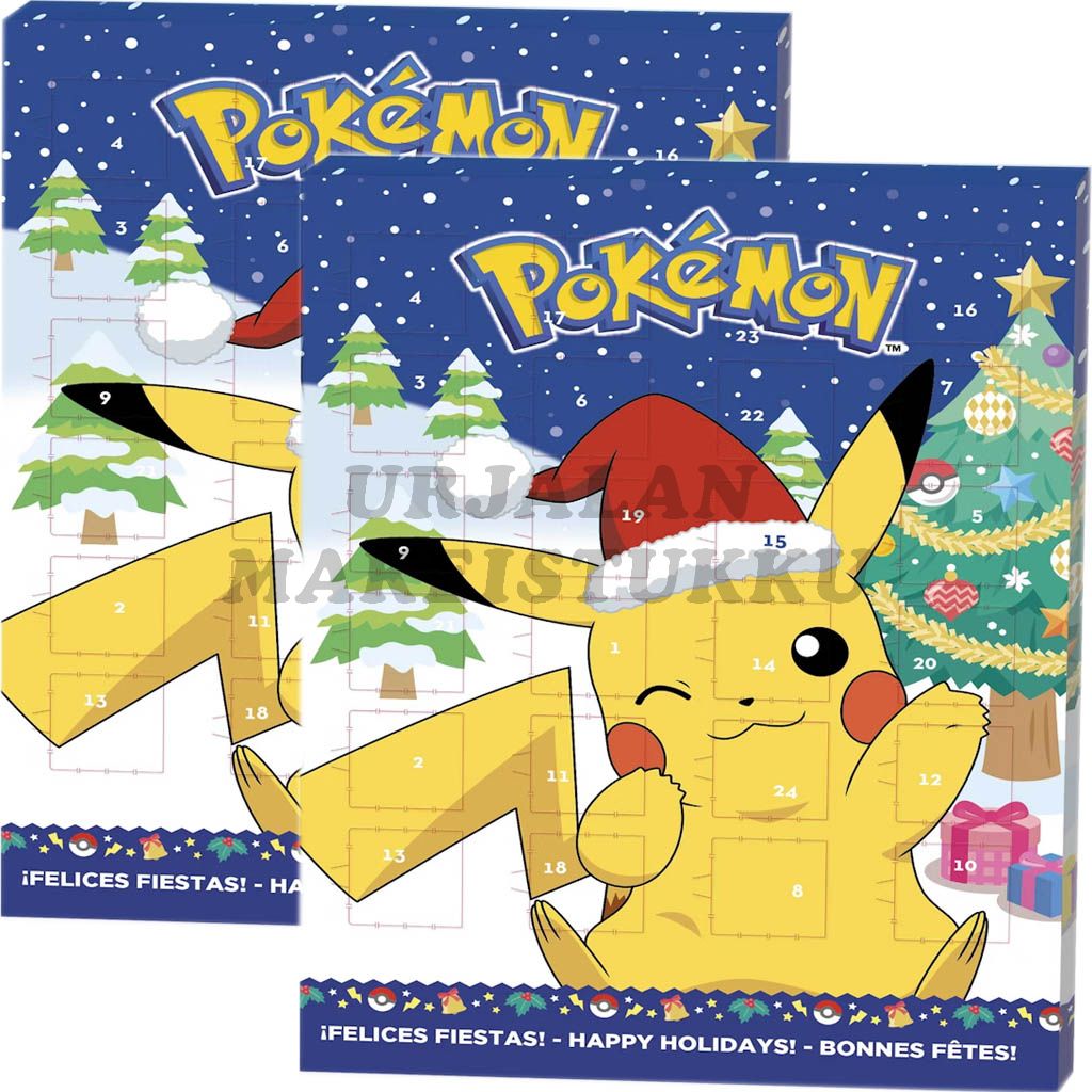 Pokemon suklaakalenteri 65g x 2kpl