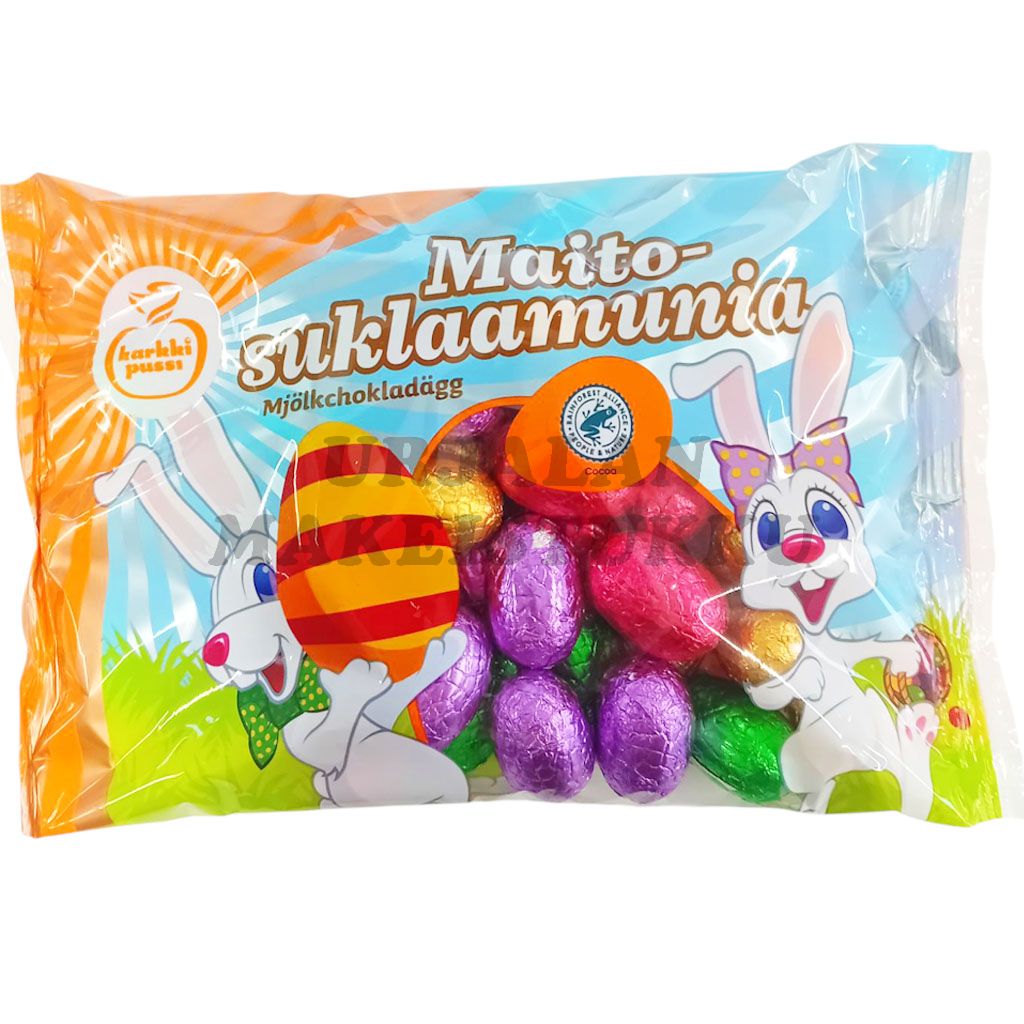Karkkipussi maitosuklaamunapussi 380g